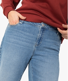 jean femme grande taille coupe ample gris pantalons et jeansF866701_2