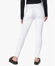 jean de grossesse slim 4 poches avec bandeau jersey blanc slimF867901_3