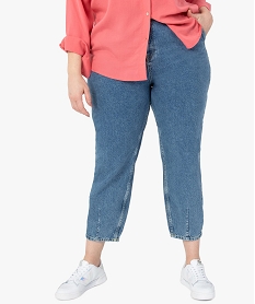 jean femme grande taille coupe slouchy bleu pantalons et jeansF868701_1