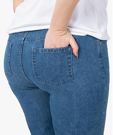 jean femme grande taille coupe large bleuF868901_2
