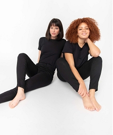 GEMO Jegging femme taille normale noir vif