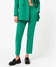 GEMO Pantalon de tailleur femme Vert