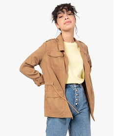 GEMO Veste femme saharienne 100% lyocell beige standard