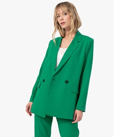 veste blazer fermeture croisee femme vert vestesF879501_2