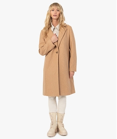 GILET ECRU MANTEAU CAMEL