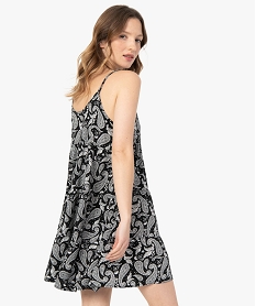 robe femme courte imprimee a fines bretelles imprimeF892101_3