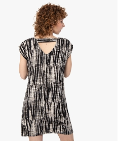 robe femme imprimee a double col v imprimeF893601_3