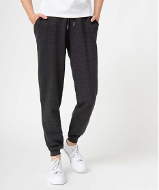 GEMO Pantalon de jogging femme molletonné Gris