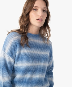 LING.HAUT GRIS PULL BLEU