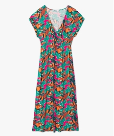 robe de grossesse longue a motifs fleuris multicoloreF924001_4