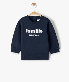 GEMO Sweat bébé garçon avec motif Bleu