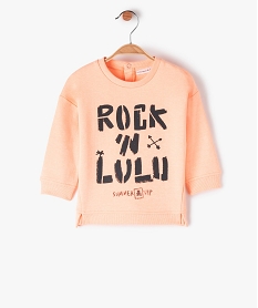 sweat bebe garcon a coutures originales et motif - lulucastagnette orange sweatsF928701_1