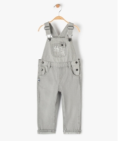 salopette bebe garcon aspect delave - lulucastagnette gris jeansF930001_1