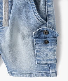 bermuda bebe garcon en jean delave bleu shortsF930301_2