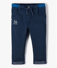 GEMO Pantalon bébé garçon avec taille élastiquée - LuluCastagnette Bleu