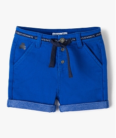 bermuda bebe garcon extensible - lulucastagnette bleu shortsF931701_1