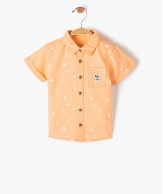 chemise bebe garcon imprimee – lulucastagnette orange chemisesF933501_1