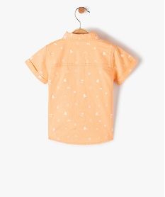 chemise bebe garcon imprimee - lulucastagnette orangeF933501_3