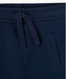 pantalon de jogging avec ceinture bord-cote bebe garcon bleu joggingsF935801_2