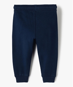 pantalon de jogging avec ceinture bord-cote bebe garcon bleu joggingsF935801_3