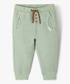 GEMO Pantalon de jogging bébé avec jeu de textures Vert