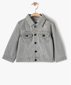 GEMO Blouson bébé garçon en jean – LuluCastagnette Gris