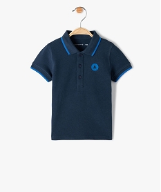 polo bebe garcon a manches courtes - lulucastagnette bleu polosF939501_1