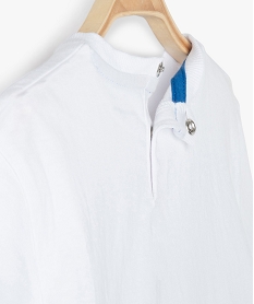 tee-shirt bebe garcon avec motif colore – lulucastagnette blanc tee-shirts manches courtesF941201_2