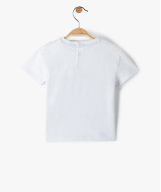 tee-shirt bebe garcon avec motif colore – lulucastagnette blancF941201_3