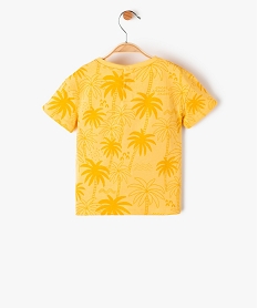 tee-shirt bebe imprime a manches courtes jauneF941901_3