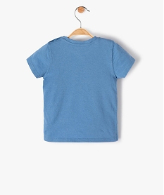 tee-shirt bebe garcon a manches courtes avec motif bleuF942201_3