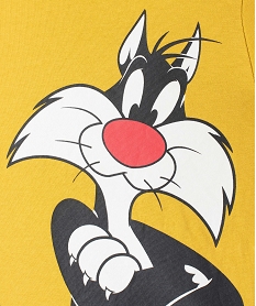 tee-shirt bebe a manches courtes imprime titi gros minet - looney tunes jauneF942601_2