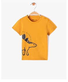 GEMO Tee-shirt bébé garçon avec message Jaune