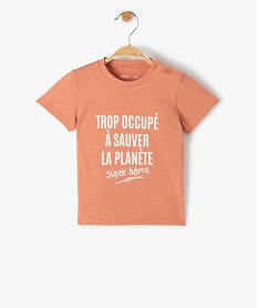 GEMO Tee-shirt bébé garçon avec message coloris assortis