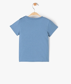 tee-shirt bebe garcon avec message bleuF943501_3