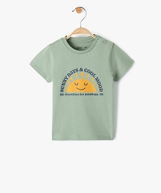 GEMO Tee-shirt bébé garçon avec motif vert standard