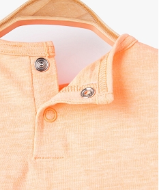 tee-shirt bebe garcon a manches courtes imprime - lulucastagnette orangeF945301_2