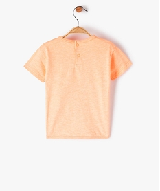 tee-shirt bebe garcon a manches courtes imprime - lulucastagnette orangeF945301_3