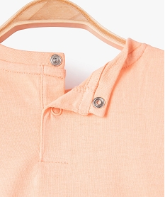tee-shirt bebe garcon coupe oversize a manches ultra courtes orangeF945701_2