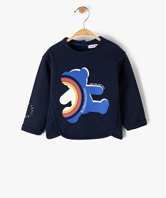 GEMO Tee-shirt bébé garçon imprimé à découpes originales - LuluCastagnette Bleu