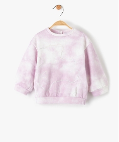 sweat bebe fille effet tie and dye - lulucastagnette multicoloreF952401_1