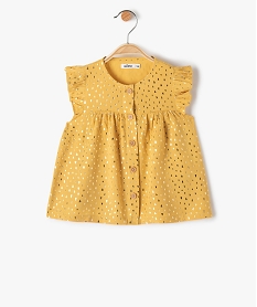 blouse bebe fille sans manches a motifs jaune chemisiers et blousesF955701_1