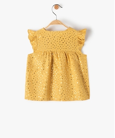 blouse bebe fille sans manches a motifs jaune chemisiers et blousesF955701_3