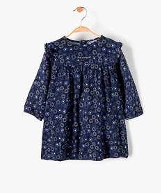 GEMO Robe bébé fille à motifs à manches longues - LuluCastagnette Bleu