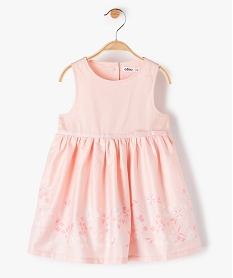 GEMO Robe bébé fille sans manches avec jupon Rose