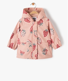 GEMO Parka bébé fille déperlante motif fruits Multicolore