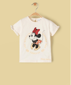 GEMO Tee-shirt bébé fille avec motifs Minnie - Disney Beige
