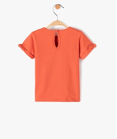 tee-shirt bebe fille avec motifs minnie - disney orangeF962901_3