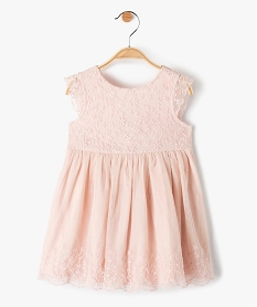 GEMO Robe de cérémonie bébé fille en tulle Rose