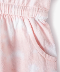 robe bebe fille en maille tie-and-dye - camps united roseF968201_2